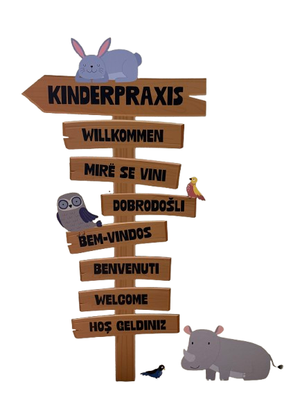 Willkommen in verschiedenen Sprachen